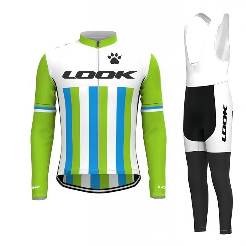 Mountain Biking Outfit - LOOK 사이클링 저지, 남성용 긴팔 자전거