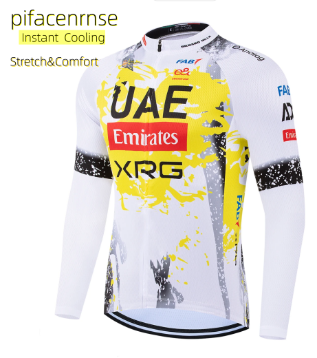 Mountain Biking Outfit - UAE 프로 사이클링 저지 남성용 긴팔