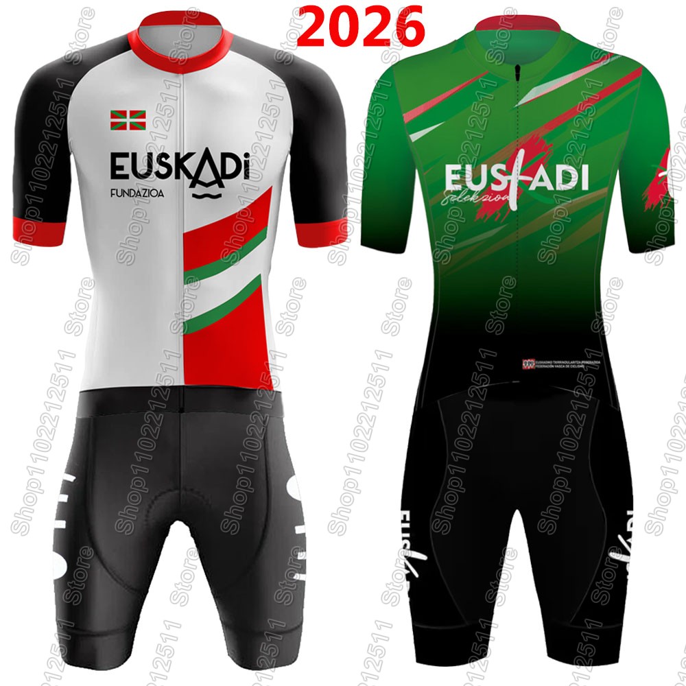 Mountain Biking Shirts - Euskadi 팀 사이클링 저지 2026 세트