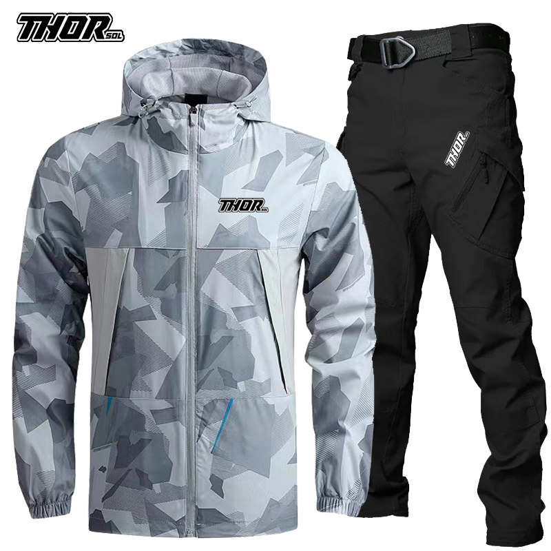 THORSOL 남자 사이클링 저지 세트 가을 산악 자전 - Mountain Biking Outfit 리뷰 및 가격