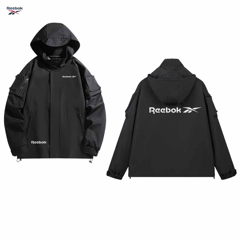 리복 로고 후드 지퍼 재킷 - 방수 산악 자전거 코트  - Mountain Biking Rain Jacket 리뷰 및 가격