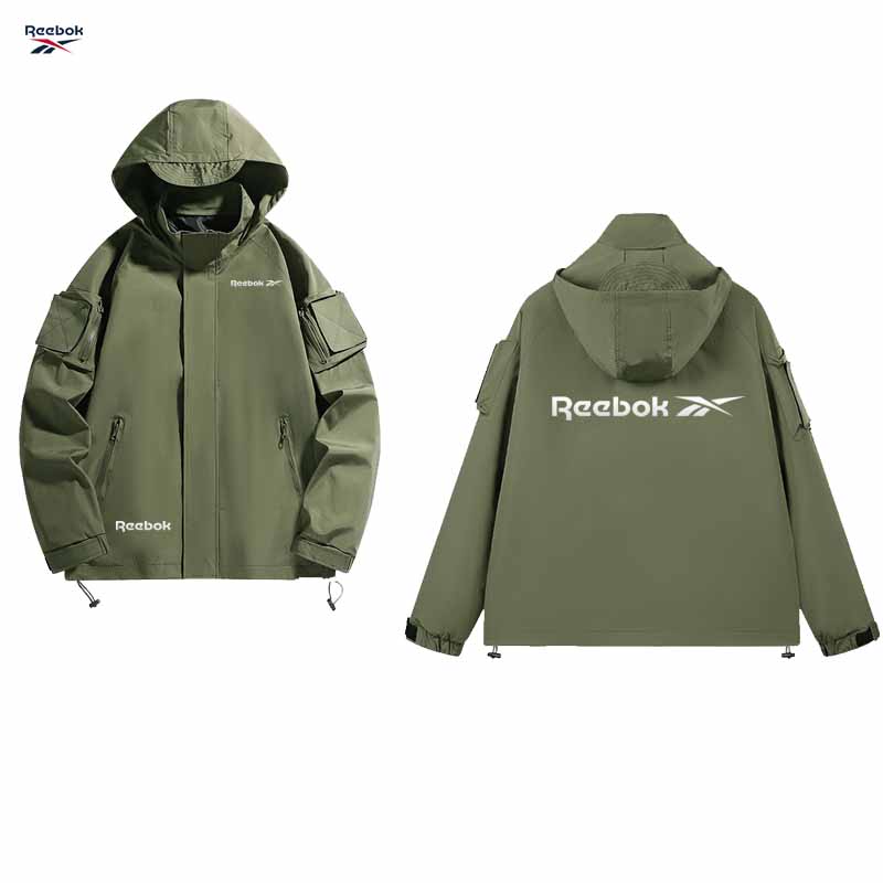 리복 로고 후드 지퍼 재킷 - 방수 산악 자전거 코트  - Mountain Biking Rain Jacket 리뷰 및 가격
