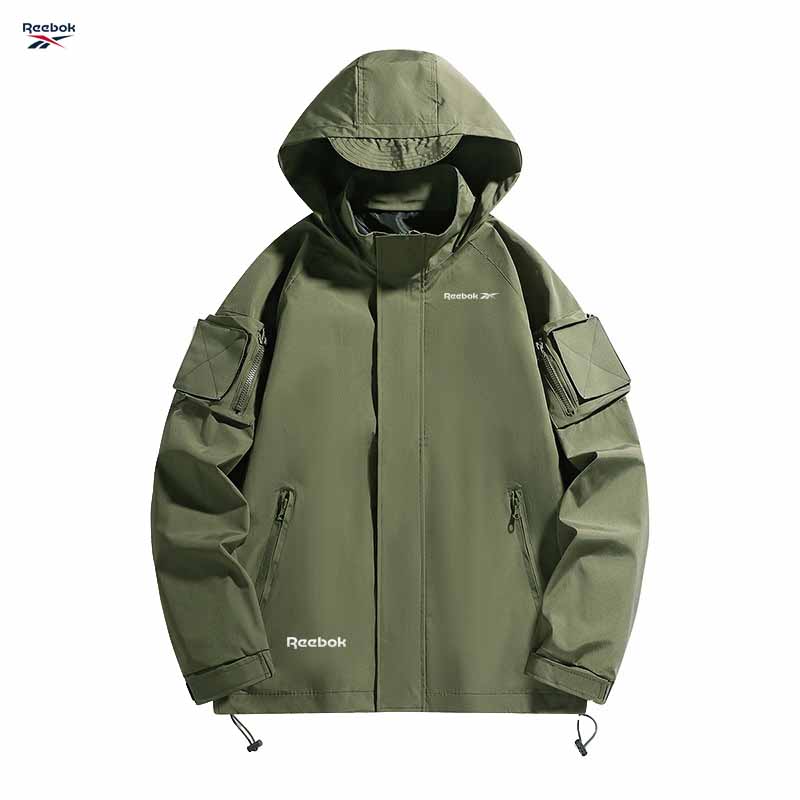 리복 로고 후드 지퍼 재킷 - 방수 산악 자전거 코트  - Mountain Biking Rain Jacket 리뷰 및 가격