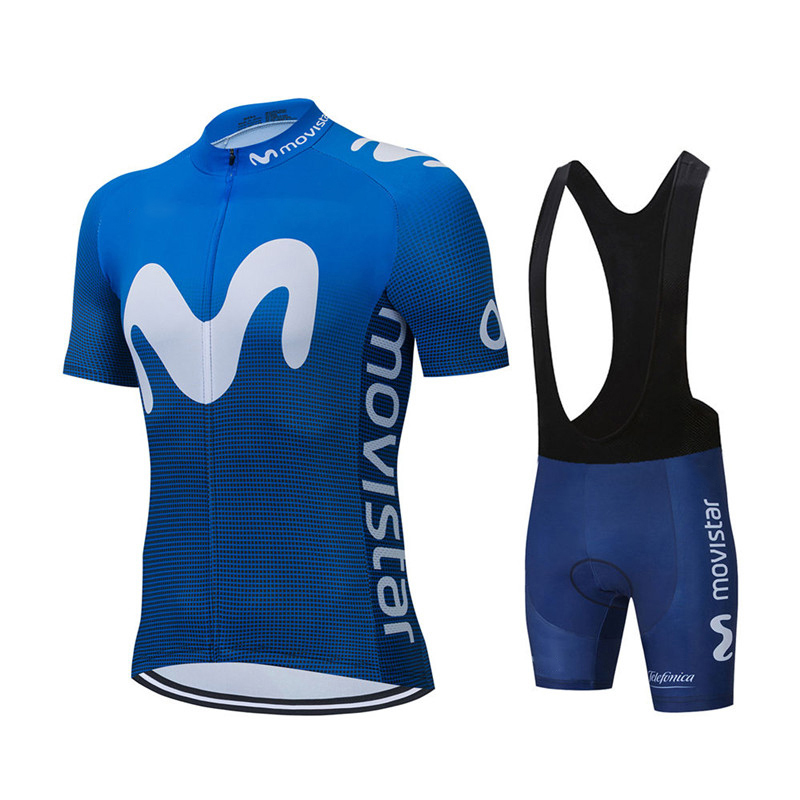Movistar-신제품 팀 사이클링 저지 세트 MTB  - Mountain Biking Shorts 리뷰 및 가격