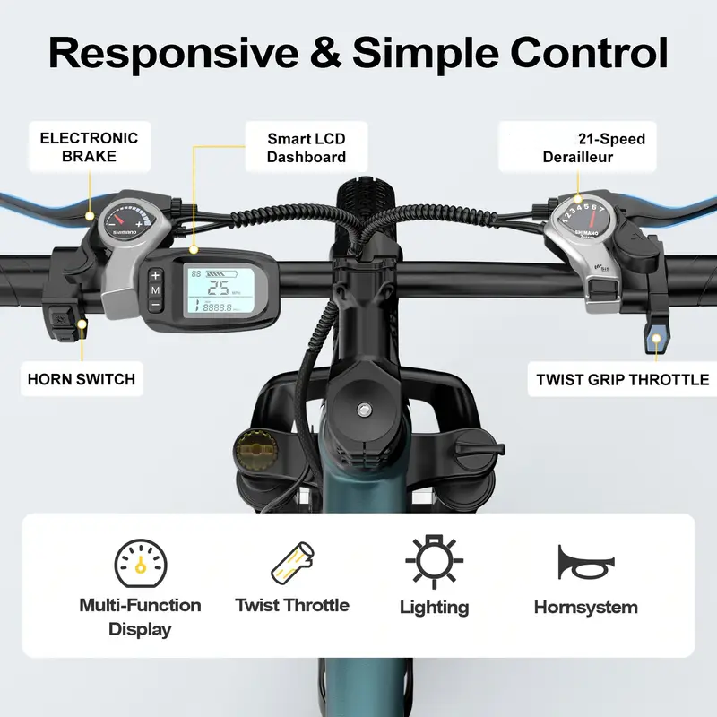 26인치 24인치 성인용 전기 산악 자전거, 1000W - Mountain Biking Gear 리뷰 및 가격