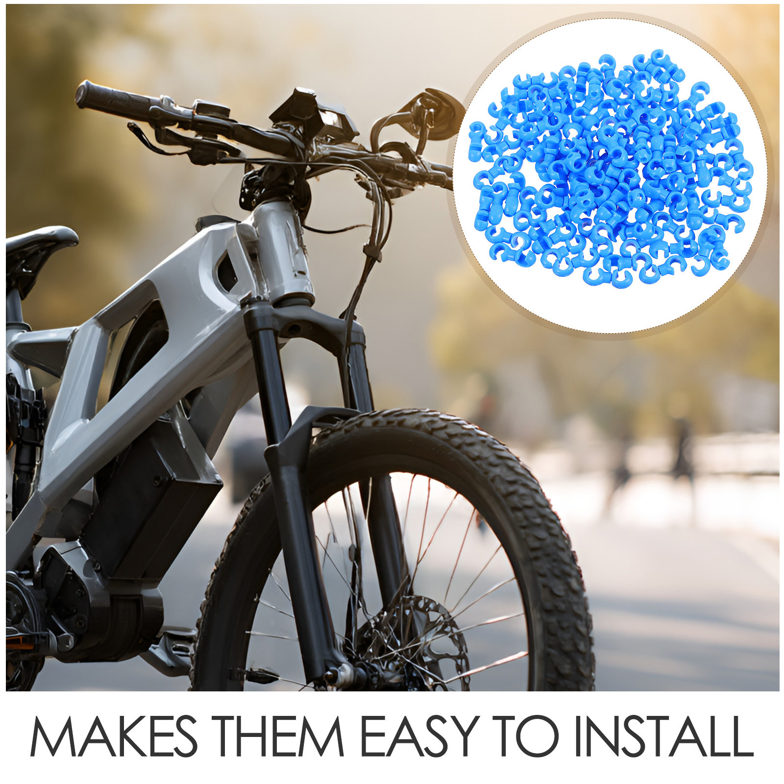 100개 자전거 케이블 고정 클립 S-후크 디자인 브레 - Mountain Biking Gear 리뷰 및 가격